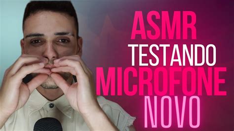 ASMR Testando Microfone NOVO Sons De Boca FehAsmr YouTube