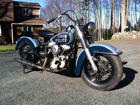 1957 Harley Davidson Panhead Police Bike Urious