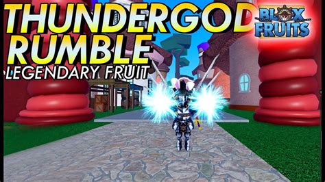 Thunder God Rumble Fruit Ayo Bantu Raid Live Roblox Blox Fruit Ep