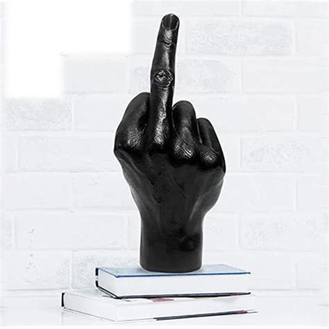 Personalized Middle Finger Statue Nordic Resin Figurines Craft Sculptures Ornament Home Office