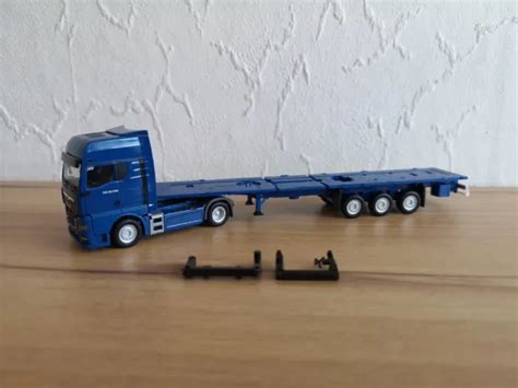 HERPA MAN TGX GX 18 540 Kühlkoffer Sz KRONE blau TOP EUR 23 00