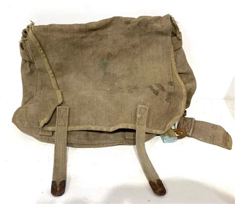 Ancien Sac Musette Militaire Fran Ais Allemand Maquisard Identifier