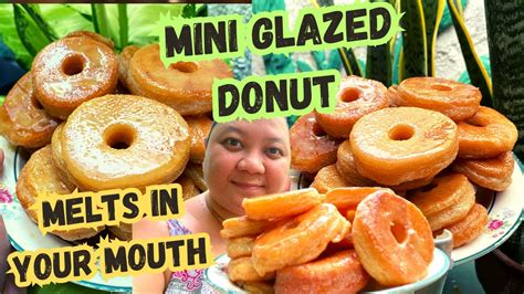 Mini Glazed Donuts Recipe Pang Negosyo Team Single Cooks Youtube