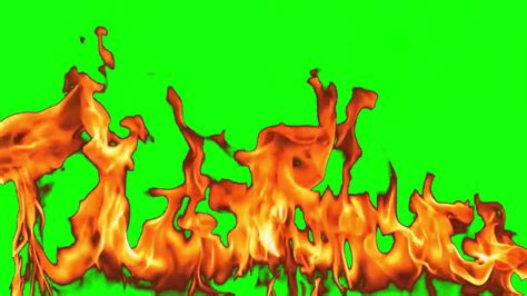 Fire Animation 10 Minutes Loop Green Screen Youtube