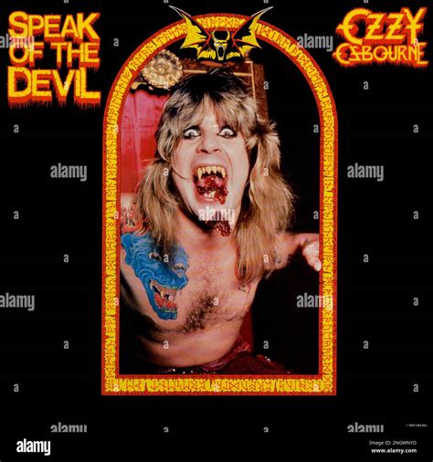 Ozzy Osbourne Original Vinyl Album Cover Speak Of The Devil