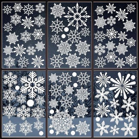 Amazon Katchon Snowflake Window Clings For Glass Windows