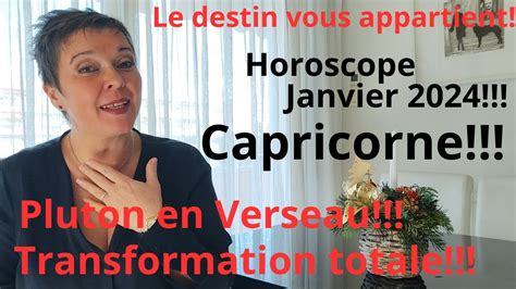 Horoscope Janvier Pour Le Capricorne Youtube