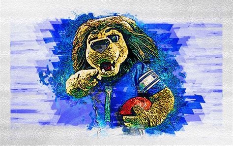 Roary Official Mascot Detroit Lions Nfl Usa Symbol National Football