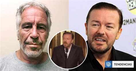 La vez en que Ricky Gervais apuntó a Jeffrey Epstein durante discurso