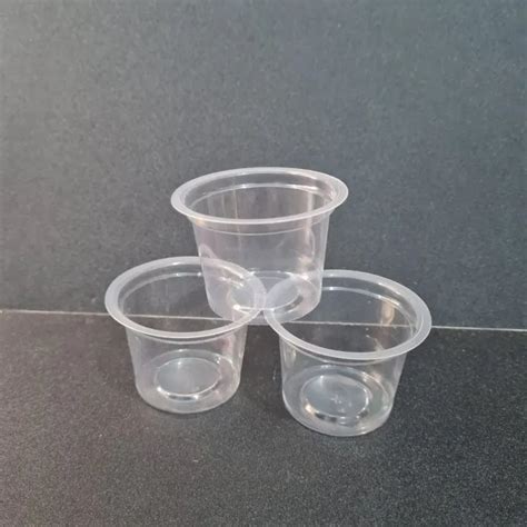 Cup Puding Bening 65 Ml Tutup Cup Jelly Gelas Plastik Pudding Es