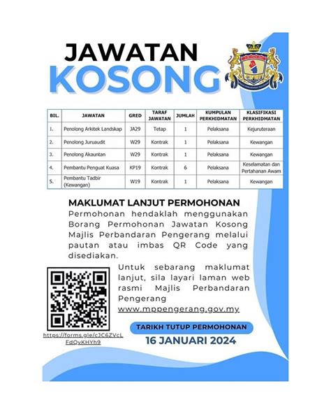 Iklan Jawatan Majlis Perbandaran Pengerang Jobs Hub