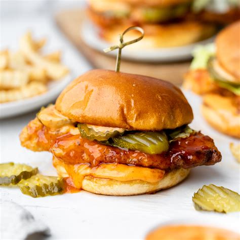 Sticky Sweet Chili Fried Chicken Sandwiches Gimme Delicious