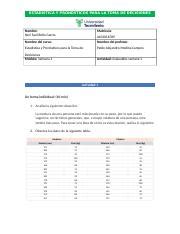 Evaluables Semana 1 NSBG Estadisticas Y Pronosticos Para La Toma De