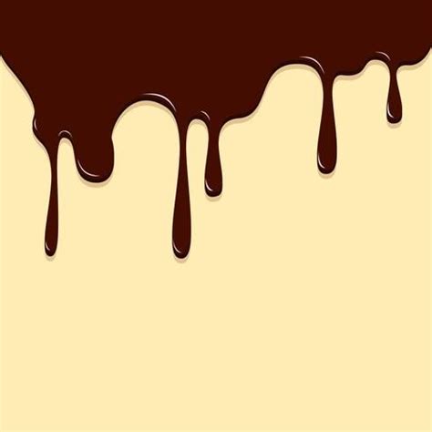 Chocolate Dripping Chocolate Background Vector Illustration Food