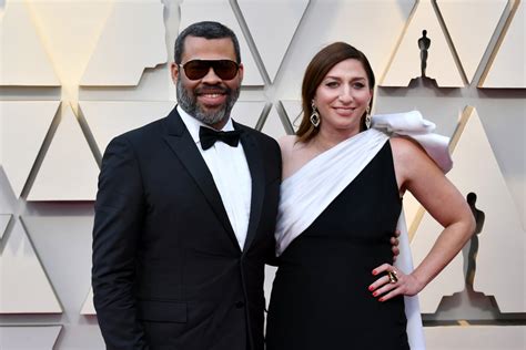 Jordan Peele and Chelsea Peretti at the 2019 Oscars | Celebrity Couples ...