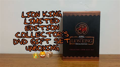 Lion King Collector S Dvd Gift Set Unboxing Youtube