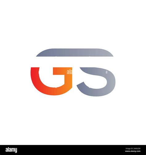 Initial GS Letter Linked Logo GS Letter Type Logo Design Vector