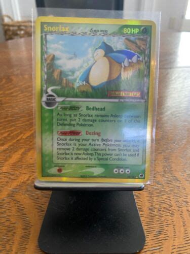 Snorlax Ex Dragon Frontiers Stamped Reverse Holo Rare Pokemon