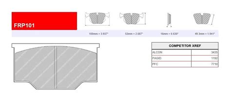 Ferodo FRP101 Porterfield Brakes Official Site