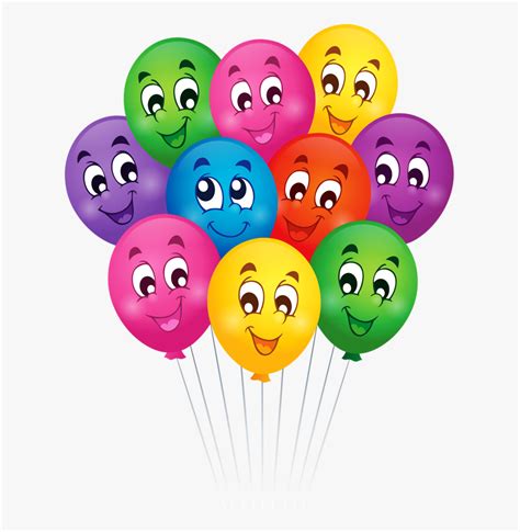 Png Smileys Happy Birthday And Birthdays Cartoon Images Of Balloons