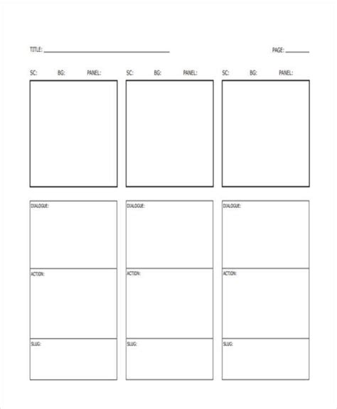 Free Vertical Storyboard Samples In Pdf