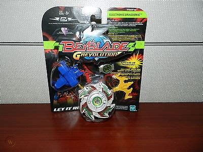 Rare Hasbro Beyblade Electronic Dragoon G B Left Spin Top Box