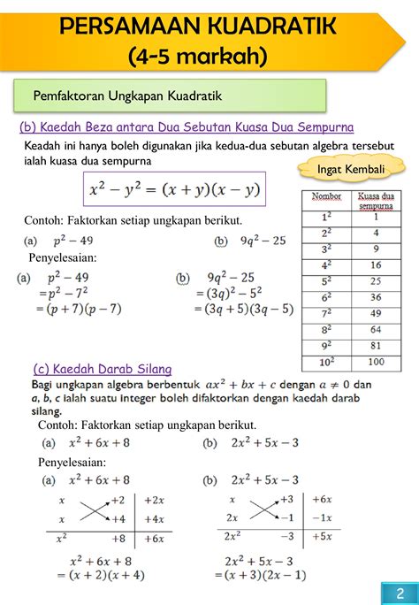 Contoh Nombor Kuasa Dua Sempurna / Nombor Kuasa Dua Sumber Pengajaran ...