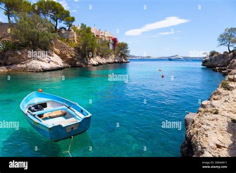 Cala Fornells View In Paguera Majorca Stock Photo Alamy