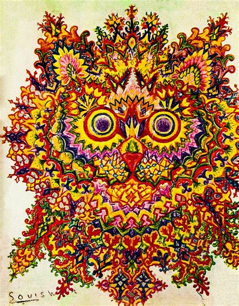 Psychedelic Cat By Louis Wain Painting By Orca Art Gallery Fine Art