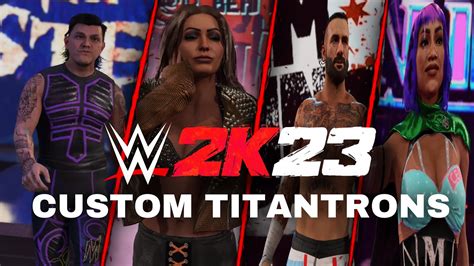 WWE 2K23 How To Get Custom Titantrons YouTube