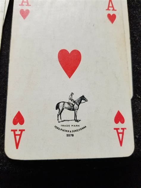 Vintage Ferd Piatnik Sons Vienna Home Lines Deck Of Playing Cards