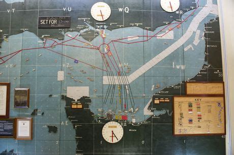 Historic D Day Map Southwick House Editorial Stock Photo Stock Image