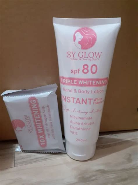 Sy Glow INSTANT Whitening Lotion Soap Lazada PH