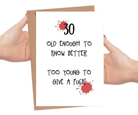 Funny 30th Birthday Cards For Men Personalised 30th Cards For Women