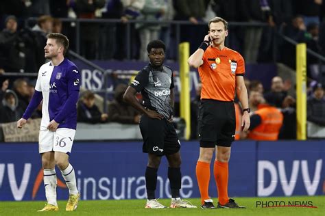 La Sanction Tombe Pour L Arbitre D Anderlecht Genk Nathan Verboomen