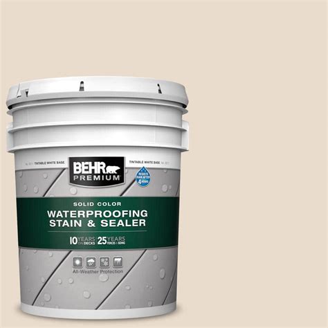 Behr Premium Gal Sc Navajo White Solid Color Waterproofing