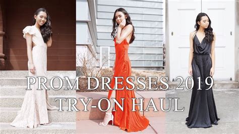 Prom Dress Try On Haul Fame And Partners Youtube