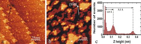 Stm Images Of Platinum Oxide Nanoclusters Formed On The Pt After