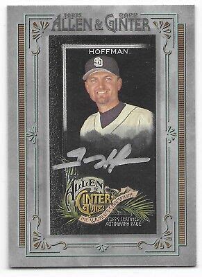 2022 Topps Allen Ginter X Framed Mini Auto Silver Ink Trevor Hoffman