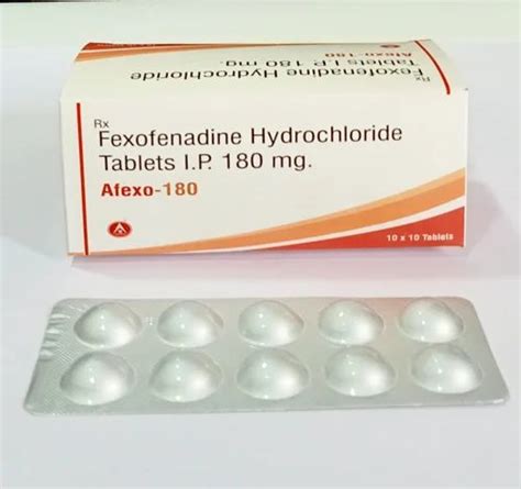 Fexofenadine Hydrochloride Ip Tablet Mg At Rs Box