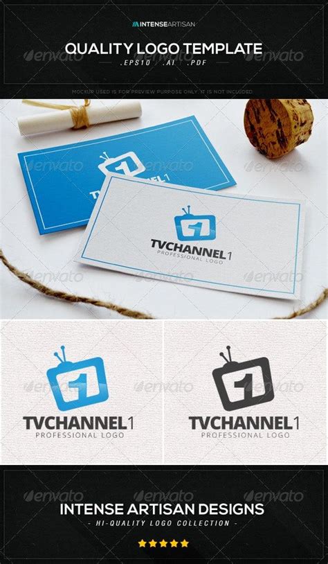 Tv Channel 1 Logo Template Logo Templates Letter Logo Design Logo