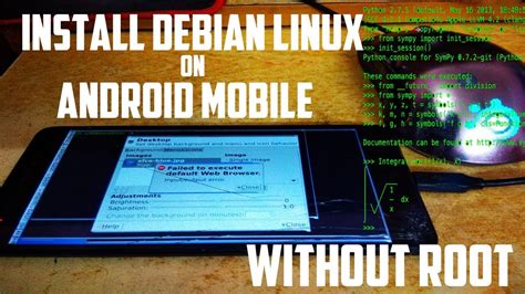 How To Install Debian Linux On Android Mobile No Root Needed Youtube