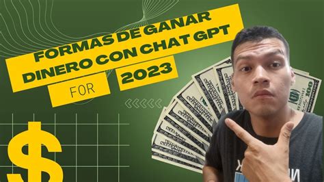 Formas De Ganar Dinero Con Chat GPT YouTube