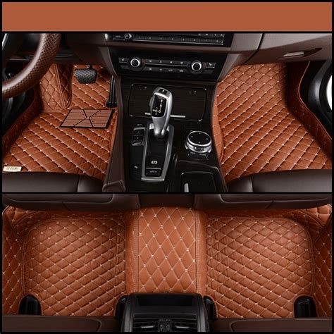 SCOT All Weather Leather Car Floor Mats For BMW X5 5 Seats Waterproof