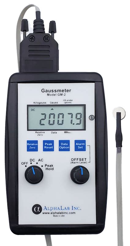 Gaussmeter Model Gm Alphalab Inc