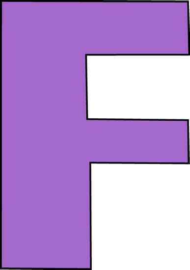 Purple Letter F