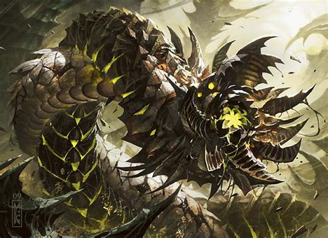 Scars Of Mirrodin Illustration De La Wurmcoil Engine JeuxOnLine