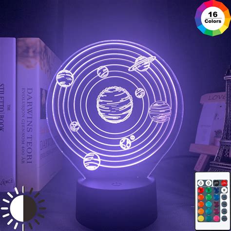 Luz Nocturna Led acrílica con forma de galaxia lechosa para niños luz