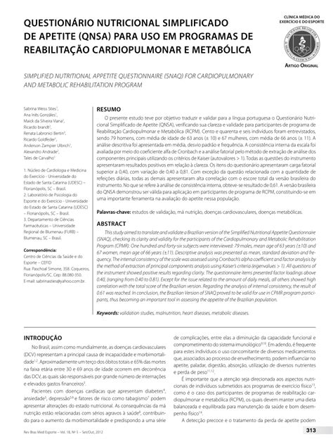 (PDF) Simplified nutritional appetite questionnaire (SNAQ) for ...