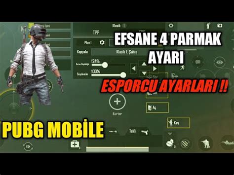 DÜNYANIN EN İYİ 4 PARMAK KONTROL AYARI PUBG MOBİLE YouTube